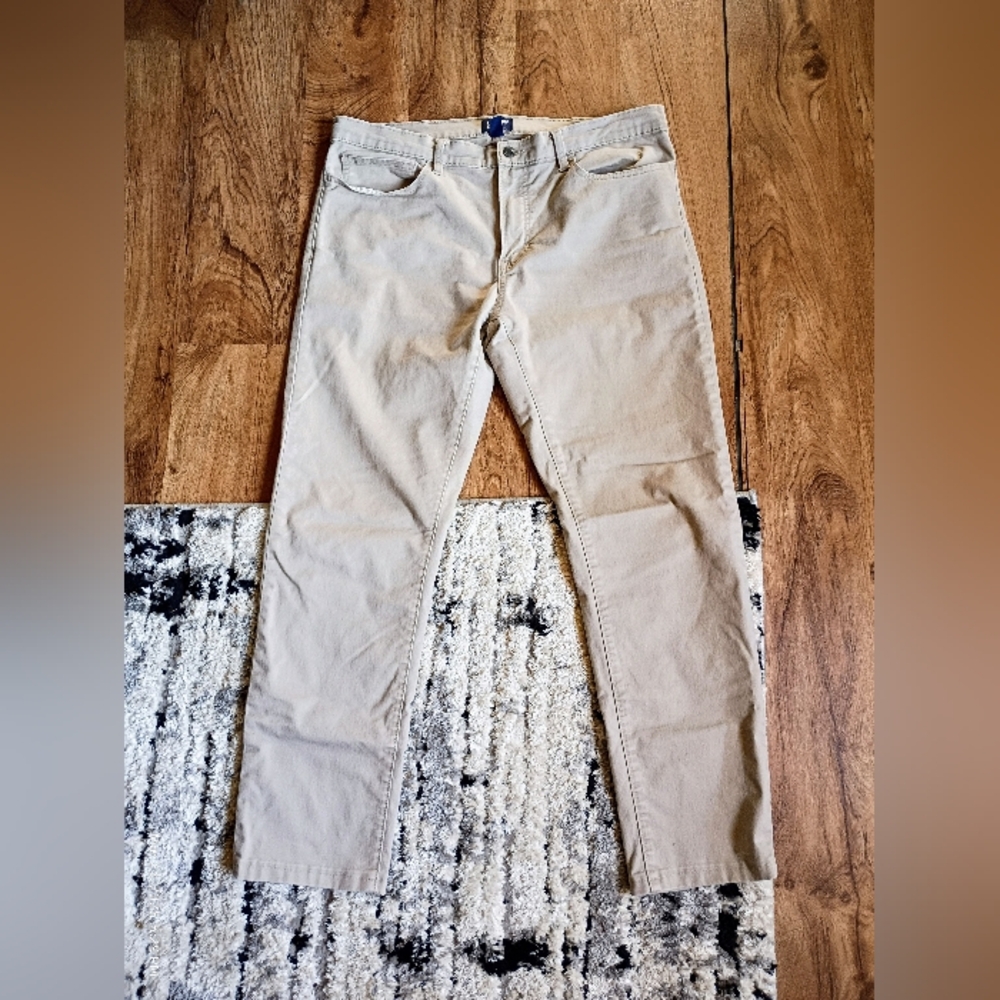Lands' End Khaki Pants 36 Slim Fit Straight - Picture 2 of 7